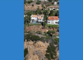WATCH: Landslide wipes out backyards of California homes