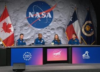 WATCH: Artemis II crew takes questions from reporters postflight