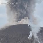 WATCH: Hikers flee erupting volcano
