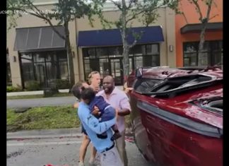 WATCH: Good Samaritans in Florida rescue family, including baby, after car crash