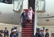 WATCH: The king and queen arrive in the US