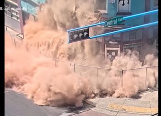 WATCH: New Mexico diner deemed unsafe by partially collapses