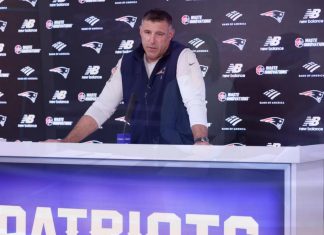 WATCH: Vrabel returns to Patriots after draft absence amid controversy