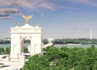 New renderings released for Trump’s proposed ‘triumphal arch’