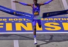 Defending champion John Korir breaks Boston Marathon record, Sharon Lokedi repeats