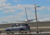 WATCH: United flight hits light pole while landing