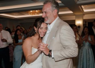 WATCH: David Muir shares surprise dad shared at daughter’s wedding reception