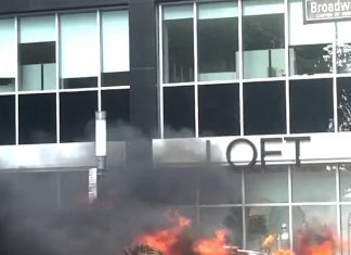 WATCH: Car catches fire and explodes in Lower Manhattan