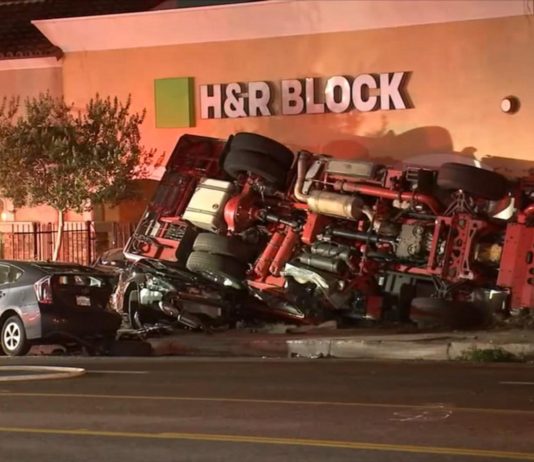 WATCH: New video shows fire engine weaving through traffic before rollover crash