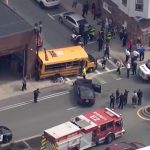 WATCH: Nine students sent to hospital after school bus crash near Boston