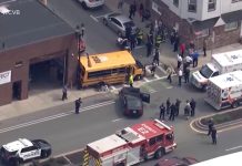 WATCH: Nine students sent to hospital after school bus crash near Boston