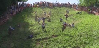WATCH: Big winners at Britain’s annual cheese-rolling competition