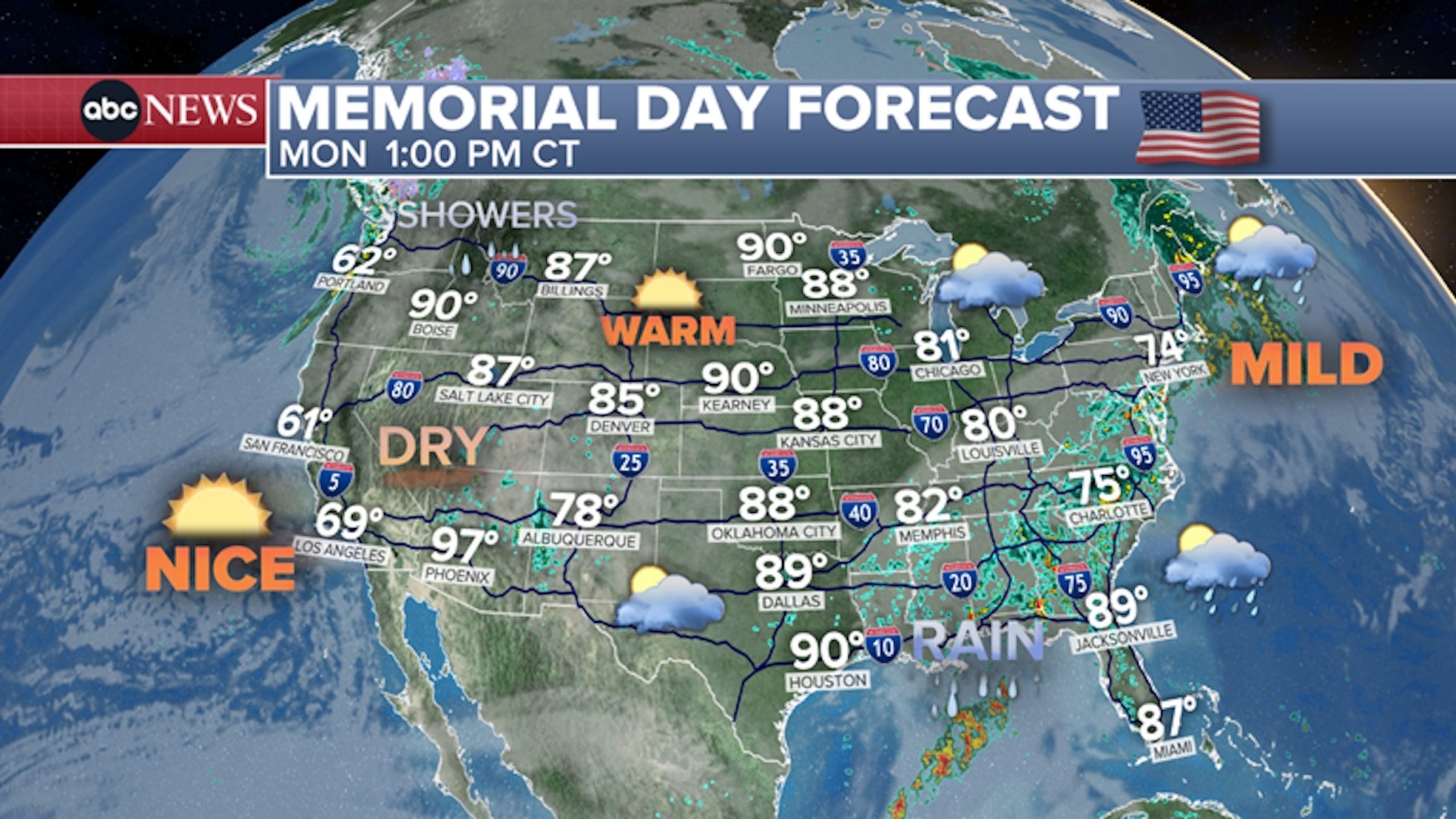 PHOTO: Memorial Day forecast