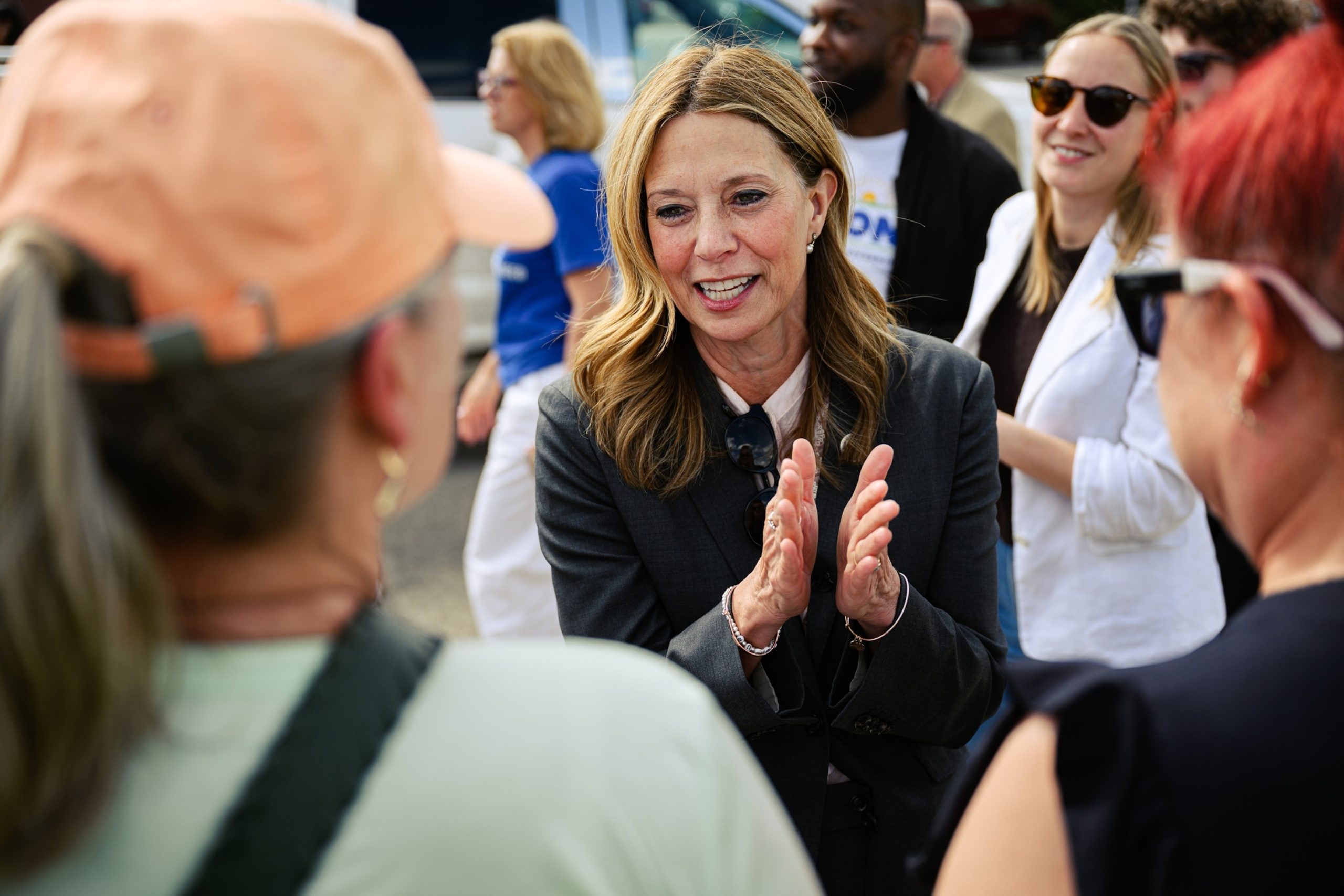 PHOTO: Ohio Gubernatorial Candidate Amy Acton Holds Early Vote Rally With Educators And Health Care Workers