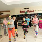 This flashy group of Portland mall-walkers puts neon pep into step
