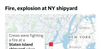 1 person died, 36 injured after blast at New York City shipyard, officials say