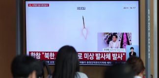 North Korea launches ballistic missiles over the sea in latest show of force