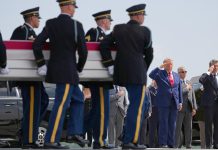 Trump attends dignified transfer of service members Wednesday