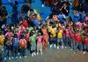 A cavalcade of international stars headlined the World Cup’s first-ever halftime final show