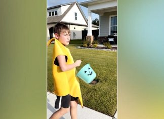 WATCH: 83 neighbors bring Halloween to boy with autism on his birthday