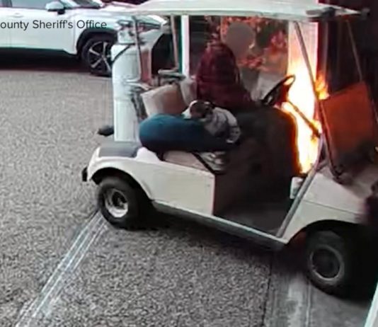 WATCH: Golf cart arson in Washington state caught on surveillance camera