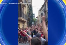 WATCH: Entire town in Spain celebrates woman’s 100th birthday