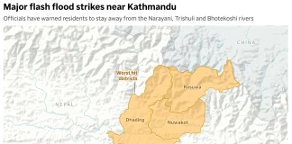 At least 160 killed, hundreds missing after flash floods in Nepal and China