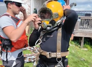 WATCH: Divers save the day for bride-to-be