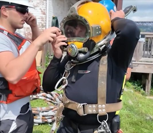 WATCH: Divers save the day for bride-to-be