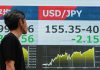 U.S. dollar weakens sharply against the Japanese yen after market interventions