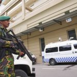 Sri Lanka court convicts 15 over deadly 2019 Easter bombings A police commando stands guard at the High Court complex ahead of a verdict related to the 2019 Easter bombings in Colombo, Sri Lanka, Tuesday, Sept. 22, 2026.
