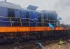 Russian drone hits train near Ukraine-Poland border soon after dignitaries passed through In this photo provided by the Ukrainian Ukrzaliznytsia Railway Company Press Office, a locomotive damaged in a Russian drone attack is seen at Yahodyn railway station near Ukraine