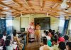 Whatever happened to the floating schools of Bangladesh? Hosne Ara teaches a group of fourth graders, seated on benches inside the floating school