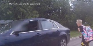 WATCH: Police: Michigan driver nearly hits student crossing street from school bus 260910 wn vo student hpmain 16x9 1600