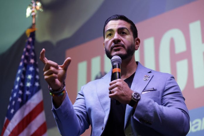 Abdul El-Sayed speaks during a student meet and greet in Ann Arbor, Mich., on August 26, 2026. After a bruising Senate primary contest, El-Sayed is working to unite Michigan Democrats.