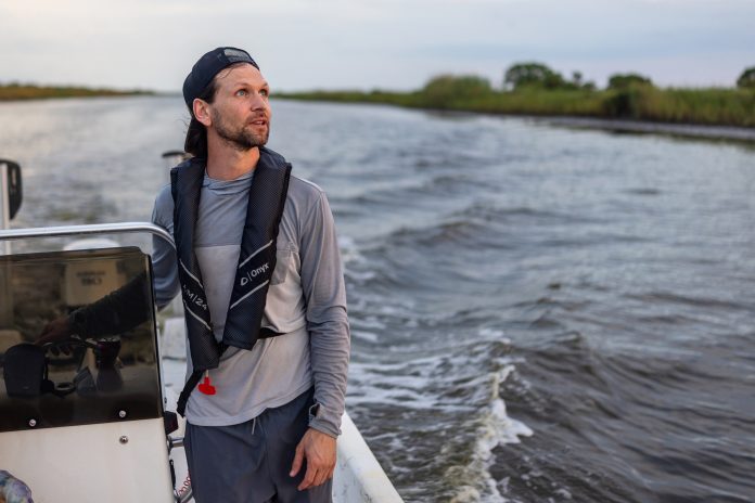 Outdoor educator Gabe Giffin is concerned about potential impacts on local wildlife from the SpaceX rocket facility in Vermilion Parish, Louisiana.