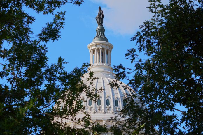 The U.S Capitol is photographed Monday, Sept. 14, 2026, in Washington, D.C.