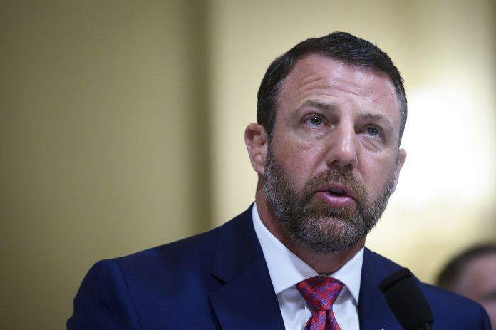 Homeland Security Secretary Markwayne Mullin testifies before a House committee on June 3.