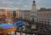 Eviction of 87-year-old sparks protests in Madrid over housing crisis Protesters camp during a protest following the eviction last Wednesday of 87-year-old Maricarmen to demand stronger laws to protect renters at Sol square in Madrid, Spain, Sunday, Sept. 27, 2026.