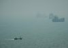 U.S. military says it destroyed 5 Iranian oil tankers after attacks on Navy warship A motorboat travels past commercial vessels anchored amid haze in the Strait of Hormuz off Bandar Abbas, Iran, Monday, Sept. 7, 2026.