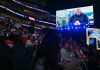 Fetterman, already at odds with his party, makes surprise video for GOP convention Sen. John Fetterman, D-Pa., is displayed on a screen as he delivers a video message during the Republican National Midterm Convention at the American Airlines Center in Dallas on Wednesday.