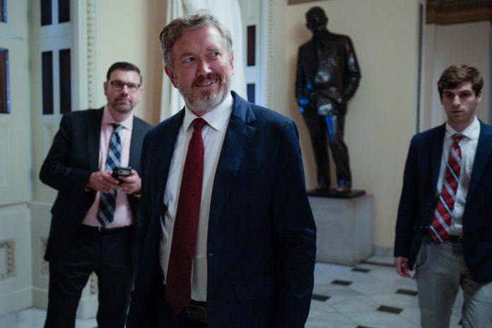 Rep. Thomas Massie, R-KY, moved to impeach Defense Secretary Pete Hegseth on Tuesday over the Iran war.