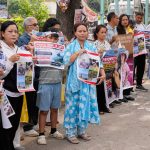 As Nepal identifies those killed in the floods, questions grow over China’s reporting Relatives of recent flash flood victims hold banners urging authorities to step up efforts to find their missing loved ones during a demonstration in Kathmandu, Nepal, on Monday.