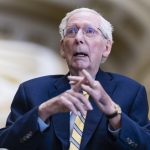 Mitch McConnell returns to Senate after fall that led to an extended medical absence Sen. Mitch McConnell, R-Ky., speaks to the press as he arrives for a vote at the U.S. Capitol on Monday for his first public appearance in over 90 days after he recovered from a fall and illness.