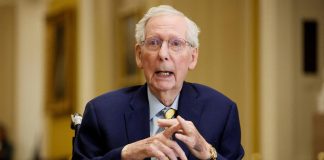 Sen. Mitch McConnell returns to Senate floor in wheelchair after hospitalization Mitch 2 rt er 260914 1789424162380 hpmain 16x9 1600