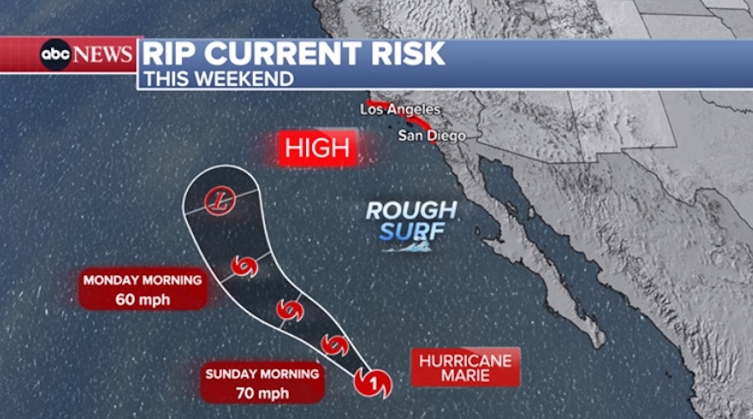 PHOTO: rip current risk map